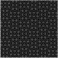 Design seamless monochrome geometric pattern. Abstract background. Vector art.Perfect for site backdrop, wrapping paper, wallpaper, textile and surface design. 