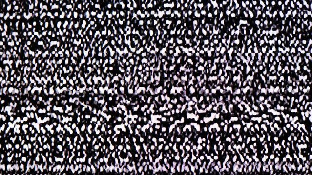 TV Static Noise Glitch Effect &ndash; Original Video from a vintage Television