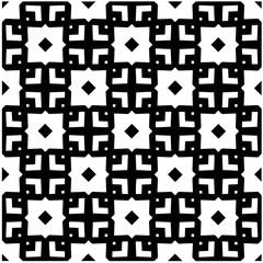Design seamless monochrome geometric pattern. Abstract background. Vector art.Perfect for site backdrop, wrapping paper, wallpaper, textile and surface design. 