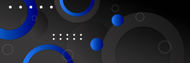 abstract black and blue gradient contrast banner