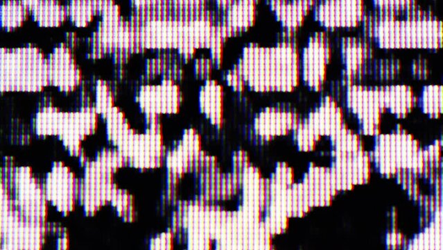 TV Static Noise Glitch Effect &ndash; Original Video from a vintage Television