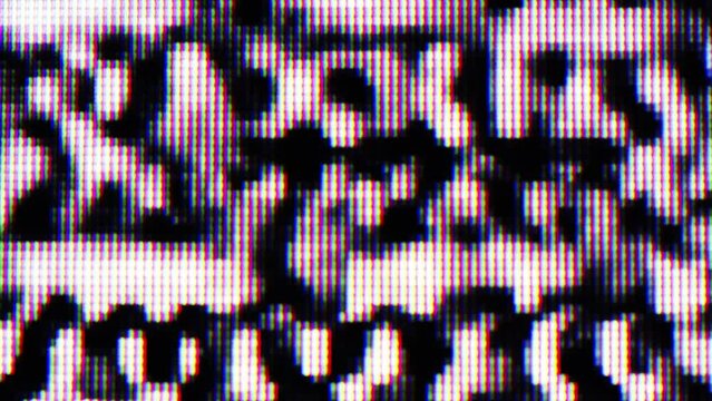 TV Static Noise Glitch Effect &ndash; Original Video from a vintage Television