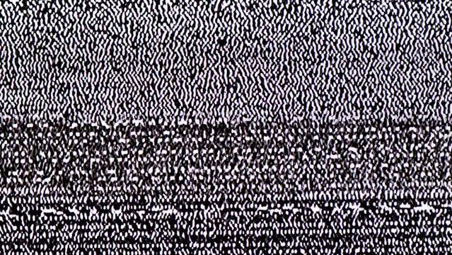 TV Static Noise Glitch Effect &ndash; Original Video from a vintage Television