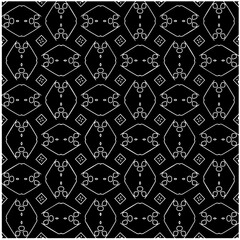 Fototapeta premium Design seamless monochrome geometric pattern. Abstract background. Vector art.Perfect for site backdrop, wrapping paper, wallpaper, textile and surface design. 