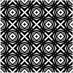 Design seamless monochrome geometric pattern. Abstract background. Vector art.Perfect for site backdrop, wrapping paper, wallpaper, textile and surface design. 
