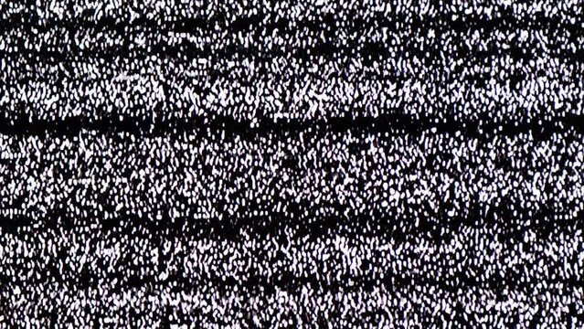 TV Static Noise Glitch Effect &ndash; Original Video from a vintage Television