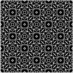 Design seamless monochrome geometric pattern. Abstract background. Vector art.Perfect for site backdrop, wrapping paper, wallpaper, textile and surface design. 