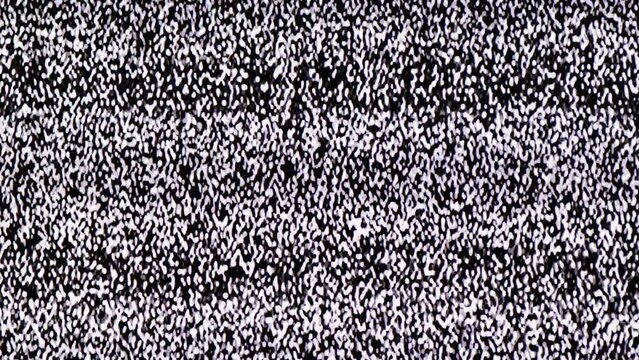 TV Static Noise Glitch Effect &ndash; Original Video from a vintage Television