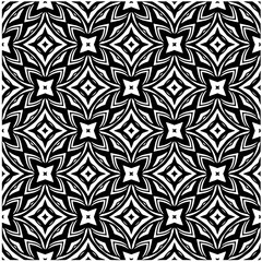 Obraz premium Design seamless monochrome geometric pattern. Abstract background. Vector art.Perfect for site backdrop, wrapping paper, wallpaper, textile and surface design. 