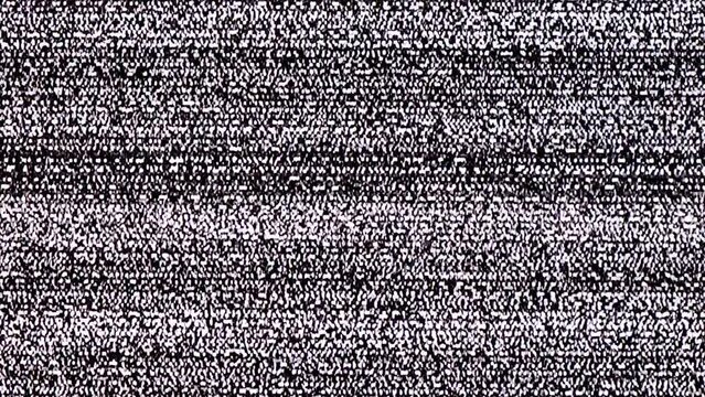 TV Static Noise Glitch Effect &ndash; Original Video from a vintage Television
