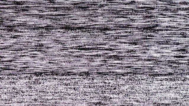 TV Static Noise Glitch Effect &ndash; Original Video from a vintage Television
