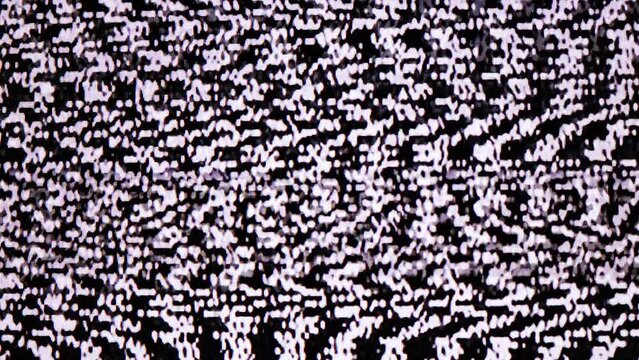 TV Static Noise Glitch Effect &ndash; Original Video from a vintage Television