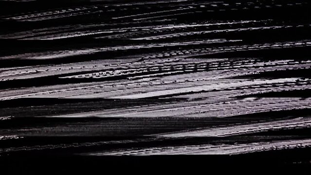 TV Static Noise Glitch Effect &ndash; Original Video from a vintage Television