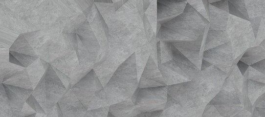 shape. Distorted low poly backdrop with sharp lines.