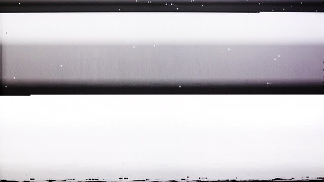 TV Static Noise Glitch Effect &ndash; Original Video from a vintage Television
