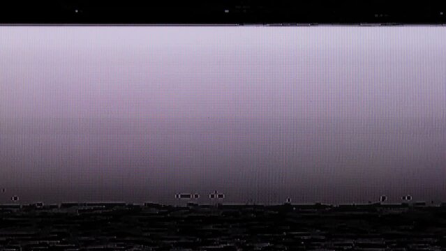 TV Static Noise Glitch Effect &ndash; Original Video from a vintage Television
