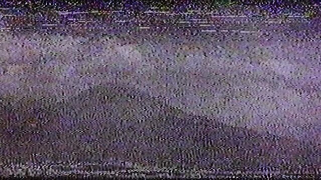 TV Static Noise Glitch Effect – Original Video from a vintage Television