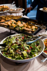 Bowl of Fresh Salad on Catered Buffet