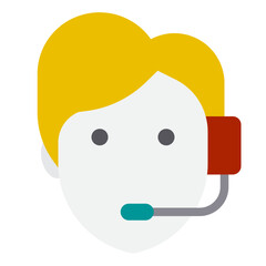 Male info flat style icon