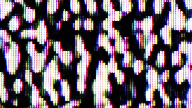 TV Static Noise Glitch Effect &ndash; Original Video from a vintage Television