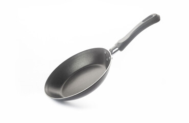 Frying pan on white background