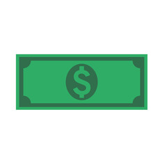 Dollar money icon. Cash sign bill symbol