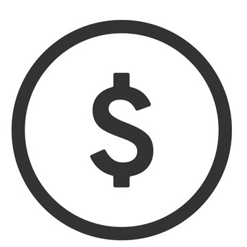 Dollar money icon. Cash sign bill symbol