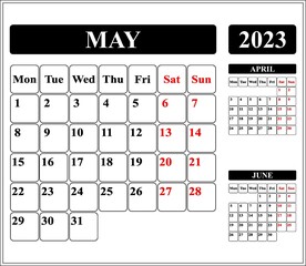 calendar for 2023 may