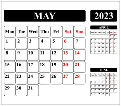 calendar for 2023 may