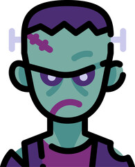 zombie frankenstein line filled icon