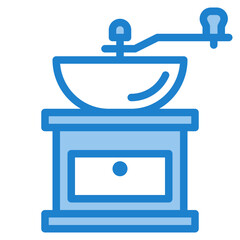 Grinder blue style icon