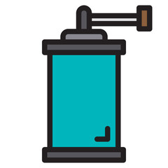 Grinder color line style icon