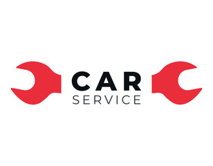 Car service logo. Vector illustration