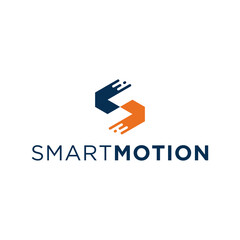 Geometric abstract letter S logo