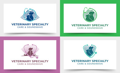 Pet veterinary care logo