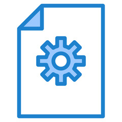 Config data blue style icon