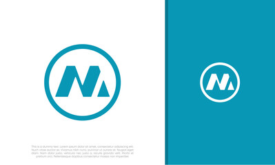 Initial M logo design. Innovative high tech logo template.
