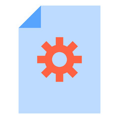 Config data flat style icon