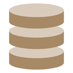 Database flat style icon