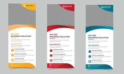 Business Roll Up Banner. corporate Roll up background for Presentation.
