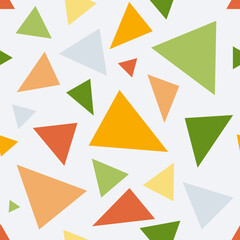 seamless geometric pattern with triangles