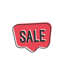 speech bubble with Sale word