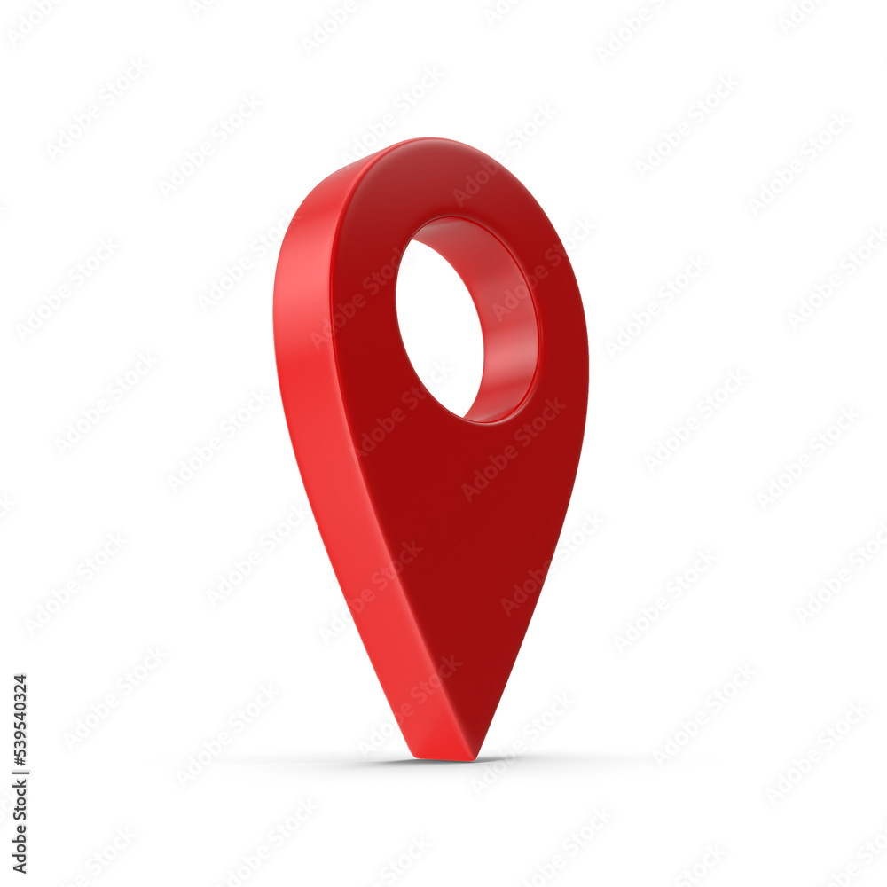 Poster 3D Rendering Realistic Location map pin GPS pointer markers GPS location symbol, maps and navigation apps, red geolocation markers, placemark icons, cartography, and traveler interest symbols