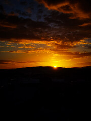 sunset over the sea
