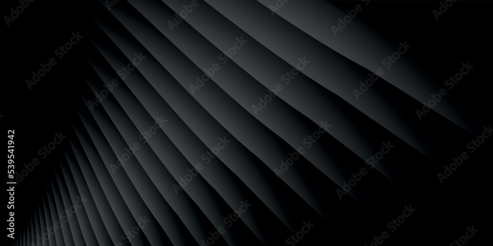 Poster abstract wide horizontal background or pattern with an illustration of black and gray gradient lines