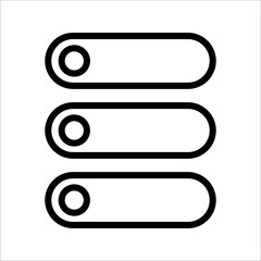 Server icon design isolated on white background, vector illustration,eps 10.