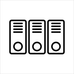 Server icon design isolated on white background, vector illustration,eps 10.