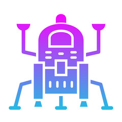 Lander Glyph Gradient Icon