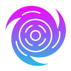 Galaxy Glyph Gradient Icon