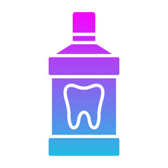 Mouthwash Glyph Gradient Icon